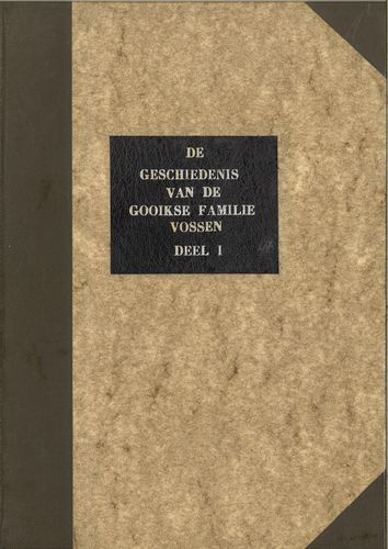 Kaft van Geschiedenis van de Pajotse familie Vossen