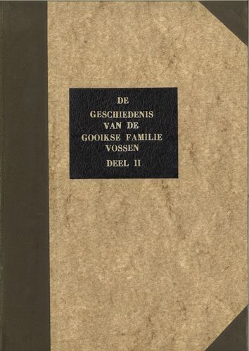 Kaft van Geschiedenis van de Pajotse familie Vossen