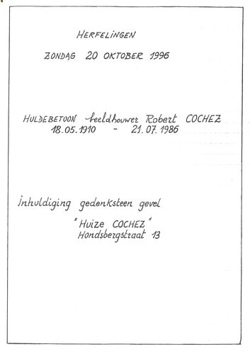 Kaft van Huldebetoon beeldhouwer Robert Cochez